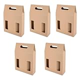 ACAN Tradineur - Pack de 5 Cajas de cartón con Ventanas, 41 x 27 x 9 cm