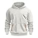 cool hoodies Boys Sweatshirts Long Sleeve Fleece Hoodie Thick Fashion Plain Hooded Pullover For Teens Fall Kids Clothes White 15 Years