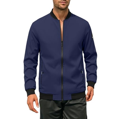 Blouson homme veste extérieur à manches longues coupe-vent de mi-saison