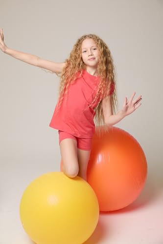 Image of Lilax Girls' Basic Solid Soft Dance Short for Gymnastics or Under Skirts