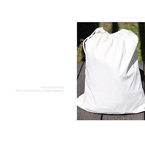 Hamac extérieur toile blanche XMING couchage simple 2 mètres