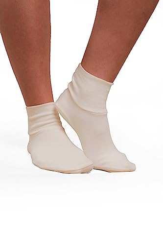 Image of Cottonique Latex-Free Adult Booties made from 100% Organic Cotton (2 pairs /pack)