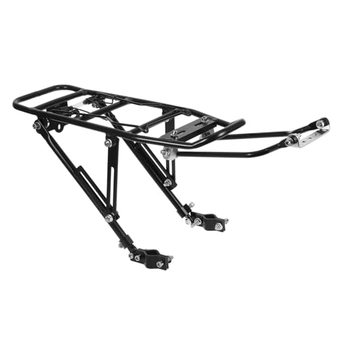 ibasenice Soporte Trasero de Bicicleta de Aleación de Aluminio Portaequipajes y Desmontable Rack de Conveniente para Bicicletas de Instalación y Alta Capacidad de