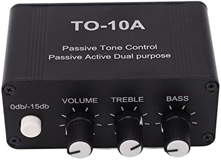 Passive EQ Tone Control, NE5532 Circuit, Full Metal Housing, with Bass and Treble Control for Sound Quality Enthusiasts and Music Lovers