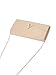 SweatyRocks Women's Metal Envelope Foldover Bag Fashionable Clutch Bag Crossbody Bag Strap Apricot One-Size