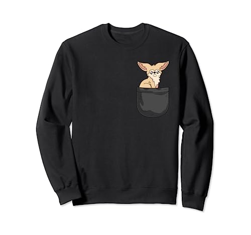 Fennec zorro en el bolsillo divertido amante de los animales regalo Sudadera