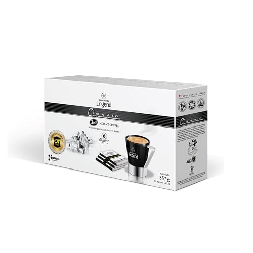 TRUNG NGUYEN LEGEND CLASSIC Premium Instant Coffee for Energy Boost by NANO+ Technology, Non-Dairy Creamer, Coffee Mix - Strong and Pure Vietnamese Instant Coffee (21 Packets/Box)