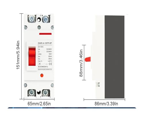 Evite sobrecargas en paneles solares con el protector de interruptor de caja moldeada 200A 2