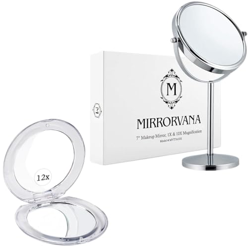 Espejo de Maquillaje Magnificador 10X/12X con Soporte
