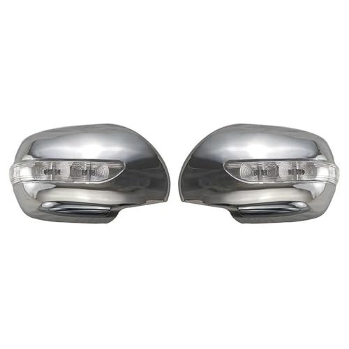Couvercle de rétroviseur avec LED auto pour Toyota Land Cruiser Prado J120 2003-2009 chrome