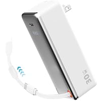 Amazon | モバイルバッテリー コンセント一体型 【PD30W急速充電