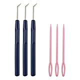 E-outstanding 3-Pack Crochet Hook Kit for Knifty Knitter and Knitting Loom Hook with 3-Pack Needle,...