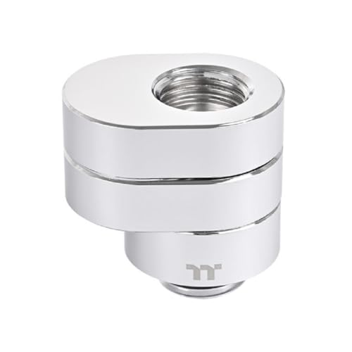 Image of Thermaltake Pacific F-Pro 360 Degree Rotary Offset Chrome G 1 /4 Thread DIY LCS Fitting CL-W437-CU00SL-A