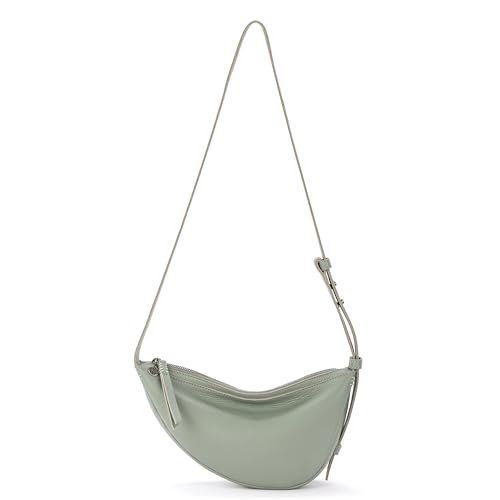 Image of The Sak Tess Sling Bag in Leather, Adjustable Crossbody Strap, Meadow