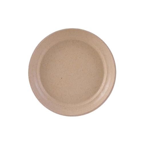 2WFYJNITP Bandejas para Plantas Bandejas de Goteo Fibra for Plantas, platillo Redondo for macetas, Ideal for Sala Estar, balcón y Patio para Macetas(Khaki,Pequeño)
