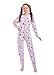 Rearz Princess Pink - Unisex Adult Footed Jammies (3X-Large)
