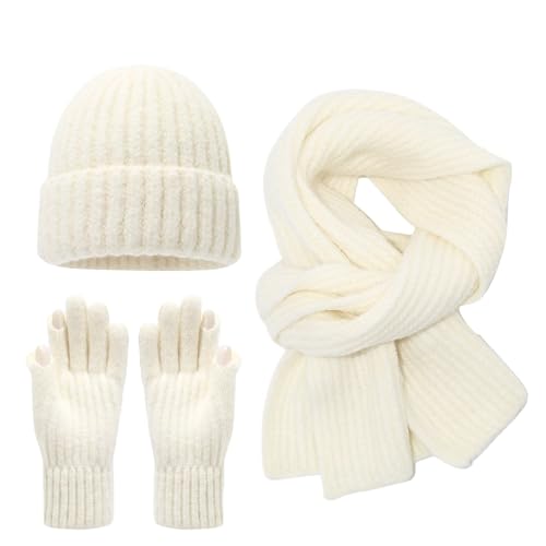 Tour de cou et bonnet tricoté thermique le cadeau idéal pour l'hiver