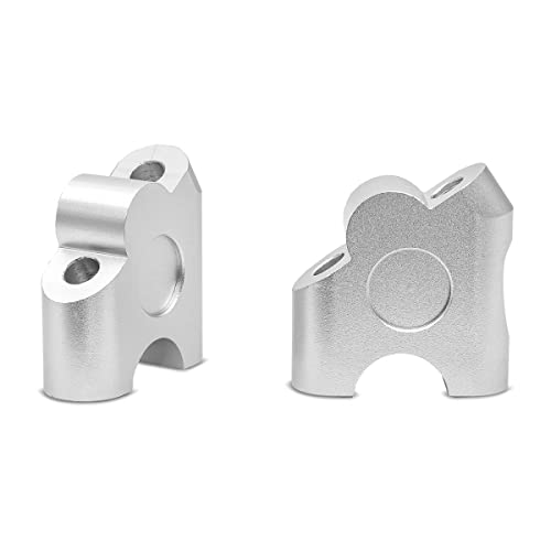 Rehausse guidon 30mm pour Honda Hornet 900 et 600 en aluminium argenté