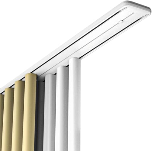 Riel de montaje de techo doble de alta resistencia para sala de estar y dormitorio, divisor de aleación de aluminio, riel de nano silencio, 5 m