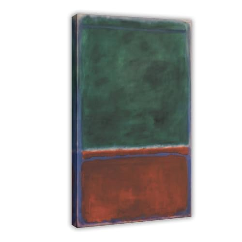 Impression sur toile verte Mark Rothko pour un salon chic et zen