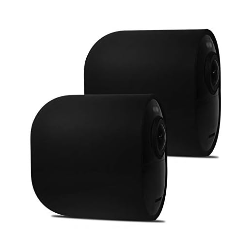 BECEMURU Arlo Ultra silikon skins skyddande och kamouflagekamera med UV-ljus och väderbeständig silikonskal för Arlo Ultra Camera (svart, 2-pack)