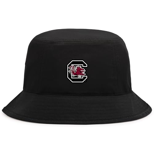Pacific Headwear Men's NCAA Officially Licensed Bucket Hat – Lightweight Moisture-Wicking Polyester Fabric, South Carolina Fighting Gamecocks