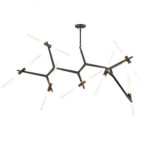 Suspension branche d'arbre G9 noire pour illuminer vos dîners et salons d'hôtel
