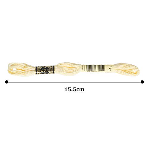 Image of DMC 6-Strand Embroidery Cotton Floss, Light Pale Yellow