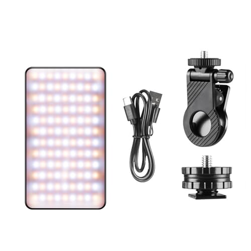 Luz de fotografía recargable de aluminio 2500K-9000K para vlogs