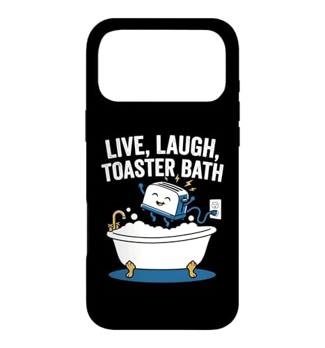 Live�ALaugh�AToaster Bath - �y�������t ����ȃm�x���e�B �~�[�� �X�}�z�P�[�X iPhone 17 Pro Max �p