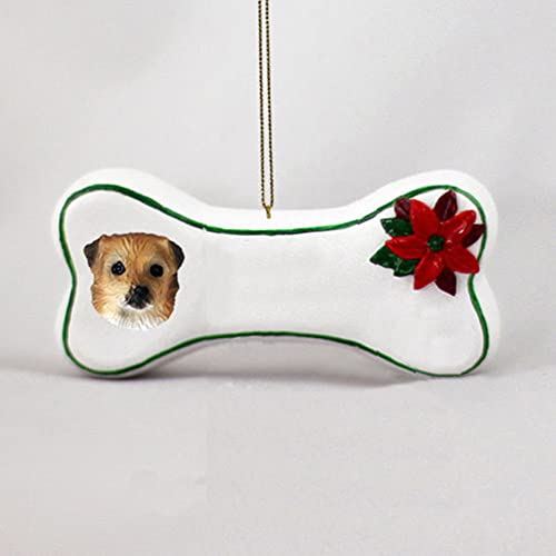 Tibetan Spaniel Personalizable Dog Bone Christmas Ornament - Hand Painted - Delightful #TOP21