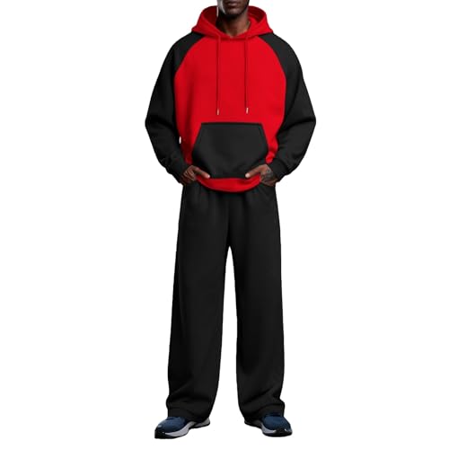 Survêtement homme ensemble complet pull à capuche manches longues et pantalon