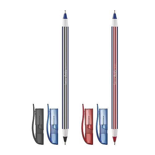 Caneta Esferografica Bazze Doble 1.0 mm Bicolor Cartela 2 unidades