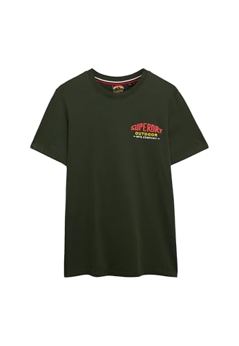 T-shirt Superdry Mountain col rond en coton doux taille S