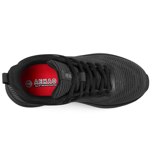 Image of Women's Non Slip Work Shoes Food Service Waterproof Slip-Resistant Chef Shoe for Kitchen Restaurant Hospital Staff Lightweight Walking Sneakers with Easy-Clean Slip-On Design