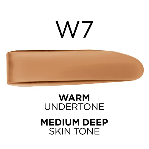 L’oréal Paris True Match Super-Blendable Foundation, Medium Coverage Liquid Foundation Makeup With Spf 17, W7, Medium Deep, 1 Fl Oz #TOP1