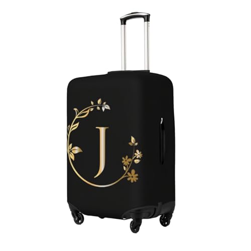 Letter J Luggage Cover Fits 18-32 Inch Suitcase Washable Elastic with Concealed Zipper for Travel Accessories LCC5562
