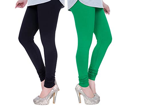 Image of Plus Size Churidar Leggings for Women & Girls Combo (Pack of 2)