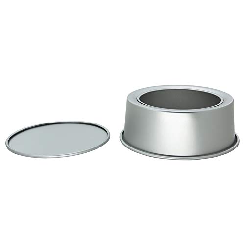 Image of Othmro Bakeware Round Cake Pan 2pcs, 8inchx3.2inch(DiaxH) with Removable Loose Bottom Nonstick & Quick Release Coating Chiffon Bakeware Aluminum alloy for Oven and Instant Pot Baking Silver