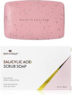 Revitale Salicylic Acid Scrub Soap, Pore Exfoliating, Softening Skin, Anti-Blemish