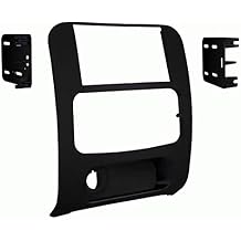 Double Din Install Car Stereo Dash Kit for a Aftermarket Radio Fits 2002-2007 Jeep Liberty Trim Bezel is Painted Matte Black