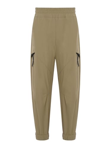 Kids Boys Skate Cargo Pants Decorative Zipper Elastic Waist Hip-hop Streetwear Trousers Outdoor Casual Playwear3