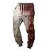 Generisch Pantaloni da uomo per Halloween, con problemi risolti 2024, leggeri e neri, pantaloni da jogging con scritta in lingua tedesca, O rosa., XL immagine