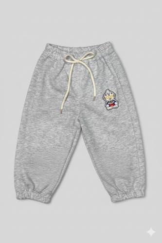 Image of A.T.U.N. (ALL THINGS UBER NICE) Boys Premium Cotton Jogger Pants with Elastic Waist & Adjustable Drawstring | Soft Touch Applique Detail Comfortable Bottom Wear for Kids