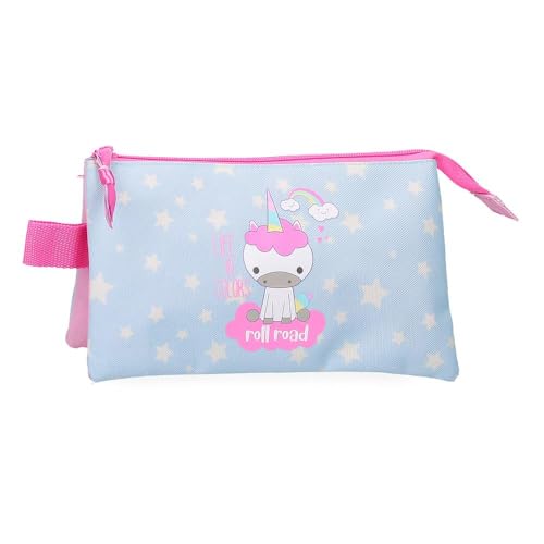 I Am a Unicorn Astuccio Triplo 22x12x5 cm triplo poliestere blu