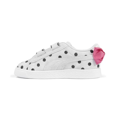 PUMA Kids Girls Suede Classic Lf Bow Polka Dot Slip On Sneakers Shoes Casual - White - Size 3 M3