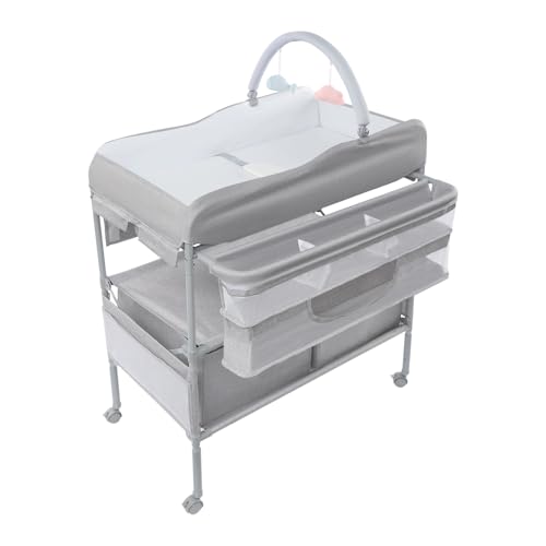 ZNLLQZN Tragbarer Baby Wickelkommode Mobiler Babywickeltisch,...
