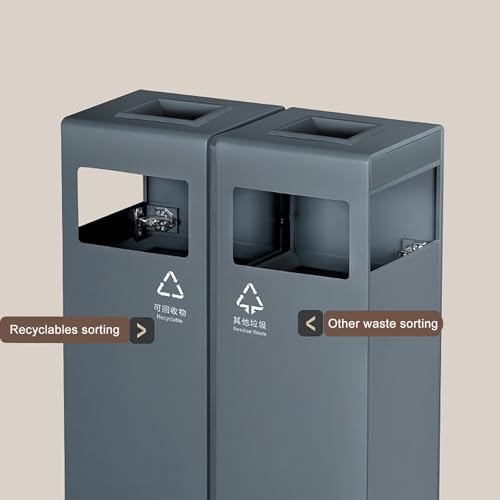 Outdoor Standing Ashtray - Commercial Cigarette Disposal Receptacle with Detachable Tray for Patios, Offices, Homes, Restaurants, and Public Spaces - Durable & Easy to Clean