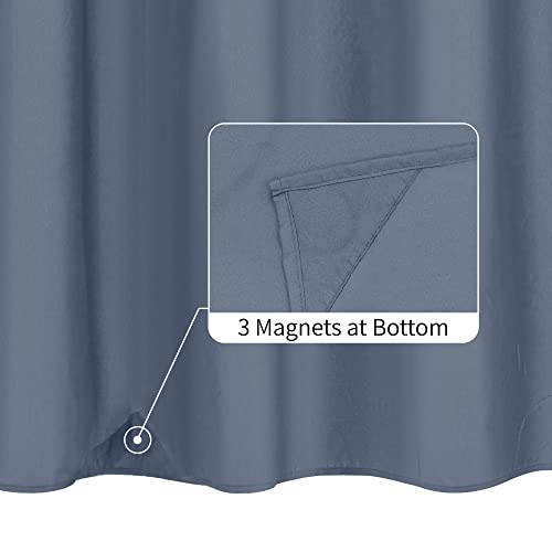 Image of ALYVIA SPRING Waterproof Fabric Shower Curtain or Liner Stone Blue, 72x72