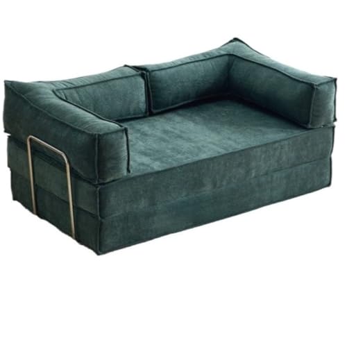 MCSWSEE ソファーベッド 2人掛け 折りたたみベッド 高反発ウレタン ローソファ 圧縮梱包| シングルベッド マットレス付きでそのまま使用可能 3人掛けレイアウトも対応 一人暮らしや来客用に最適 座る寝るの両用で省スペース おしゃれなフロアソファとし